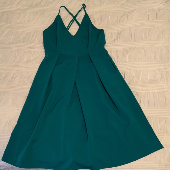 Dresses & Skirts - Teal Blue Midi Special Occasion Dress